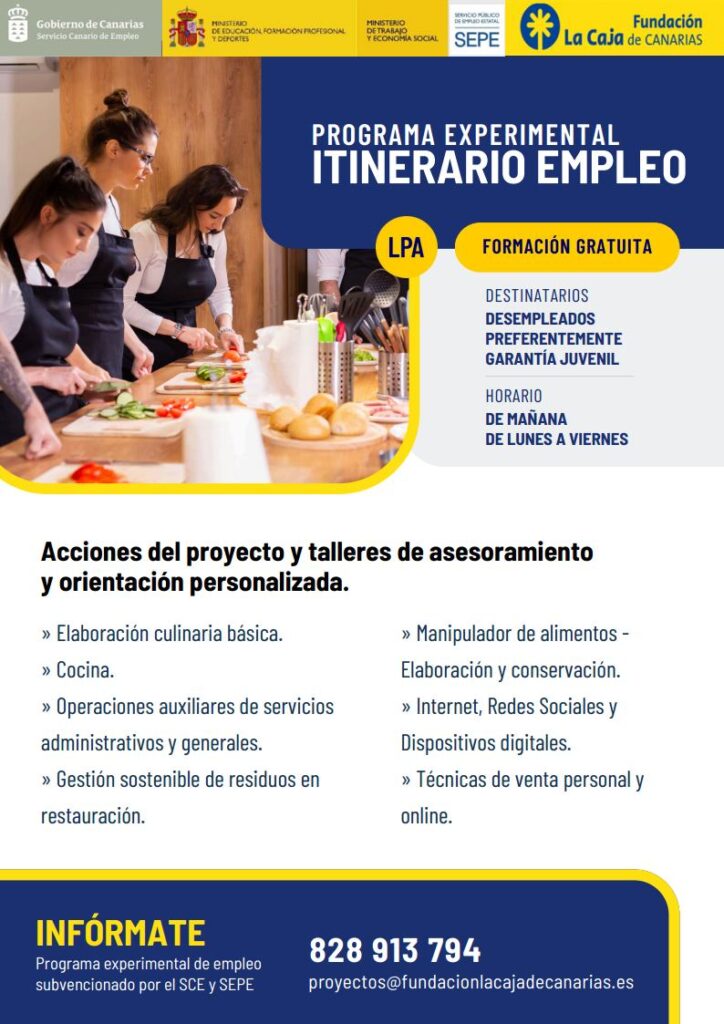 Programa Experimental ITINERARIO EMPLEO 2024