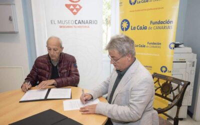 La Fundación La Caja de Canarias renueva su apoyo a El Museo Canario para la ampliación de su fondo documental
